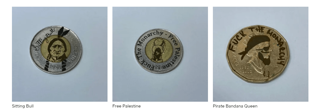 Canadian artist faces charges for defacing coins with laser engravings